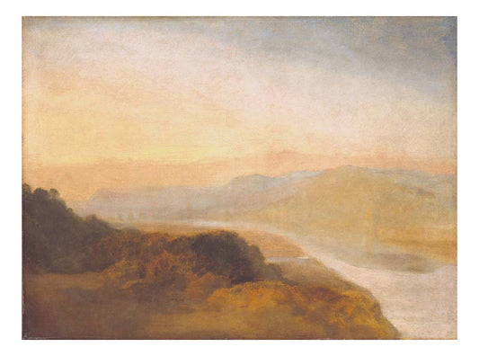 Valley with a Distant Bridge and Tower, 1825 by John Mallord William Turner RA, 12x8"(A4) Poster