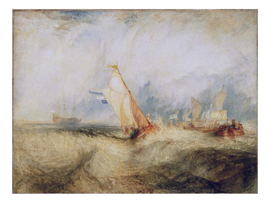 Van Tromp, Going About to Please His Masters, 1844 by John Mallord William Turner RA, 12x8"(A4) Poster