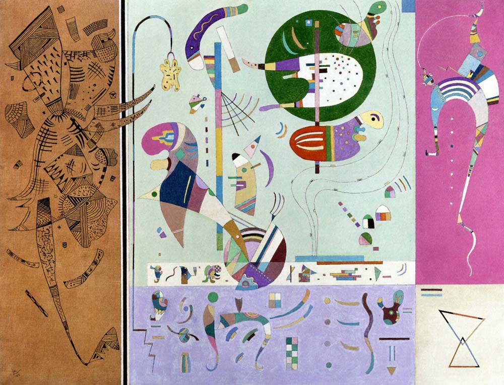 Various Parts - Wassily Kandinsky -1940 by Wassily Kandinsky, 12x8"(A4) Poster Print
