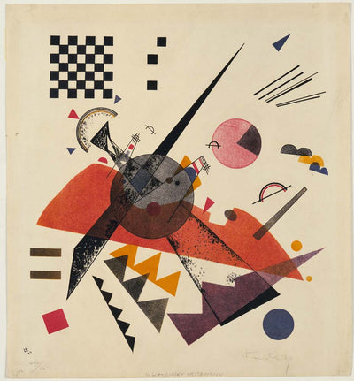 Vasily Kandinsky - Orange, vintage art, A3 (16x12")  Poster Print 