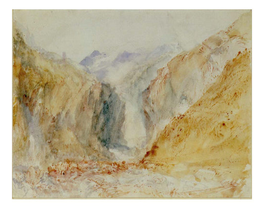 Veduta della gola di Faido, 1842 by John Mallord William Turner RA, 12x8"(A4) Poster