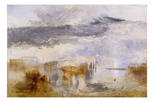 Venice - Sunset, a Fisher, 1845 by John Mallord William Turner RA, 12x8"(A4) Poster