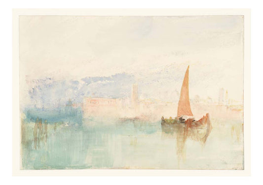 Venice, A Boat near Santa Marta, 1840 by John Mallord William Turner RA, 12x8"(A4) Poster