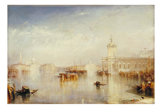 Venice, Dogano, San Giorgio, Citella from the Steps of the Europa, 1842 by John Mallord William Turner RA, 12x8"(A4) Poster