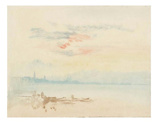Venice, Looking East towards San Pietro di Castello - Early Morning, 1819 by John Mallord William Turner RA, 12x8"(A4) Poster