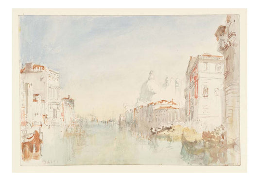 Venice, Looking down the Grand Canal to Palazzo Corner della Ca Grande and Santa Maria della Salute, 1840 by John Mallord William Turner RA, 12x8"(A4) Poster