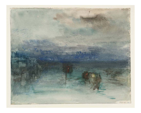 Venice, Moonlight on the Lagoon, 1840 by John Mallord William Turner RA, 12x8"(A4) Poster