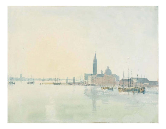 Venice, San Giorgio Maggiore - Early Morning, 1819 by John Mallord William Turner RA, 12x8"(A4) Poster