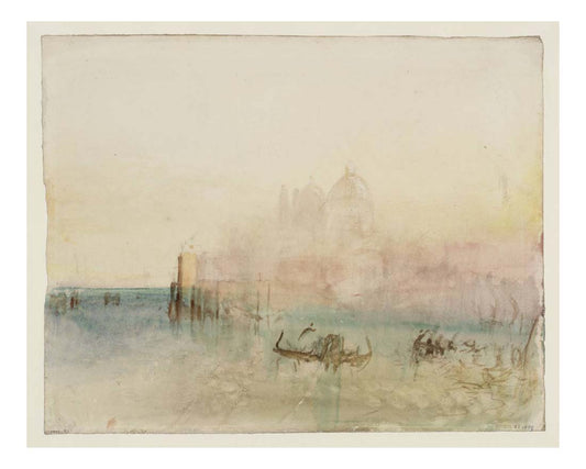 Venice, Santa Maria della Salute from the Bacino, 1840 by John Mallord William Turner RA, 12x8"(A4) Poster