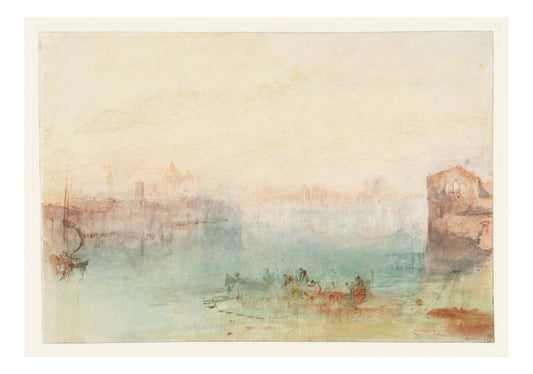 Venice, The Western End of the Giudecca Canal, from near the Convent of San Biagio e Cataldo, 1840 by John Mallord William Turner RA, 12x8"(A4) Poster