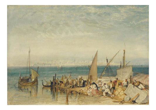 Venice from Fusina, 1821 by John Mallord William Turner RA, 12x8"(A4) Poster