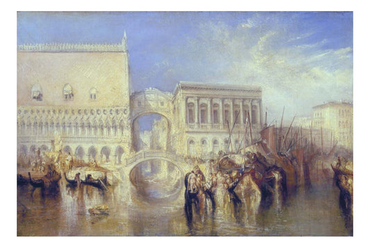 Venice, the Bridge of Sighs by John Mallord William Turner RA, 12x8"(A4) Poster