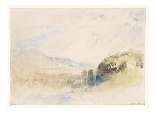 Veste Coburg and Coburg with Schloss Ernsthohe, 1840-41 by John Mallord William Turner RA, 12x8"(A4) Poster