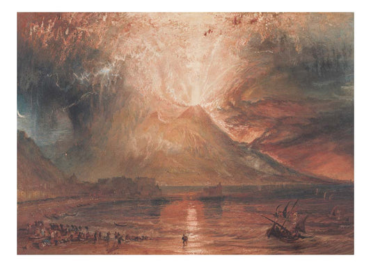 Vesuvius in Eruption, 1817-20 by John Mallord William Turner RA, 12x8"(A4) Poster