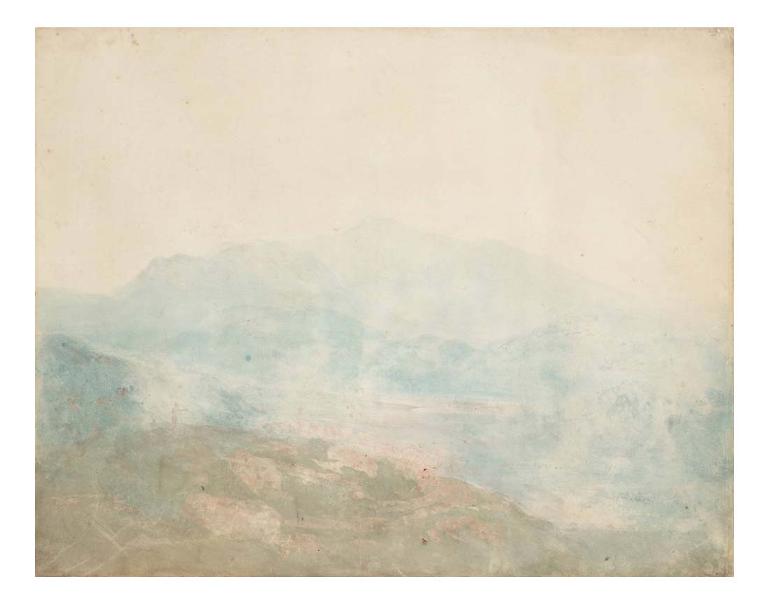 View across a Valley towards Cader Idris, 1798-99 by John Mallord William Turner RA