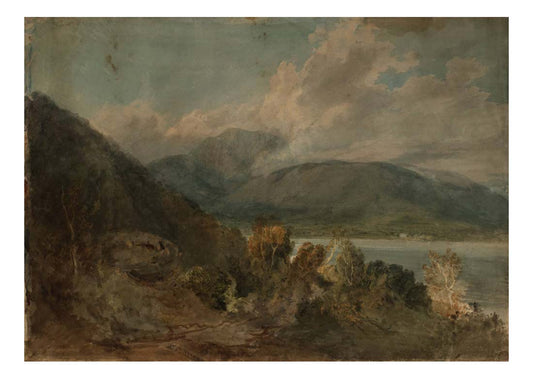 View in the Lake District, Above Coniston, 1797-98 by John Mallord William Turner RA, 12x8"(A4) Poster