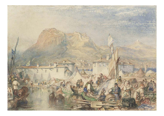 View of Corinth, Greece by John Mallord William Turner RA, 12x8"(A4) Poster