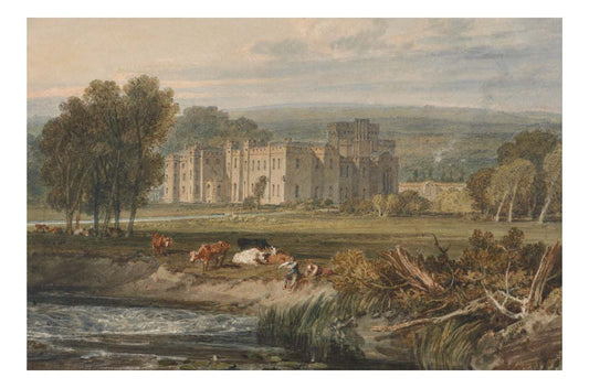 View of Hampton Court, Herefordshire, from the Southeast, 1806 by John Mallord William Turner RA, 12x8"(A4) Poster