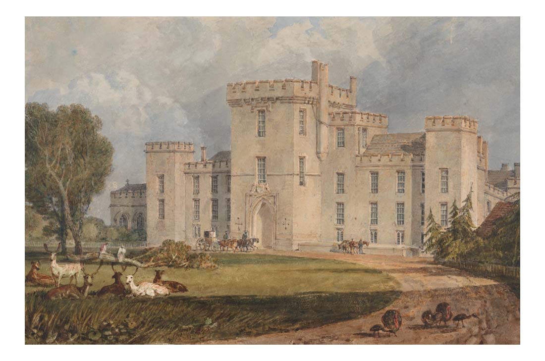 View of Hampton Court, Hertefordshire, from the Northwest, 1806 by John Mallord William Turner RA