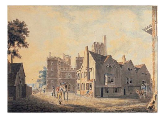 View of the Archbishop's Palace, Lambeth, 1790 by John Mallord William Turner RA, 12x8"(A4) Poster