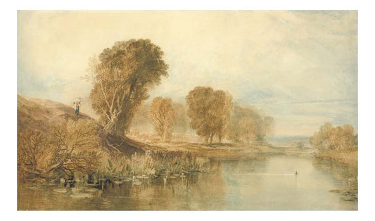 View on the River Brent, North London by John Mallord William Turner RA, 12x8"(A4) Poster