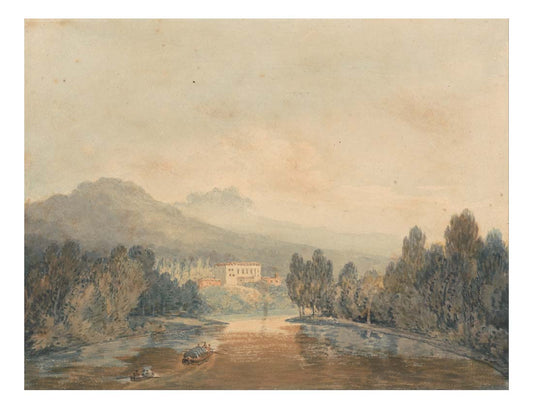 Villa Salviati on the Arno, 1796-97 by John Mallord William Turner RA, 12x8"(A4) Poster