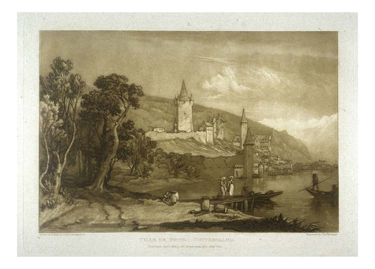 Ville de Thun, Swiss by John Mallord William Turner RA, 12x8"(A4) Poster
