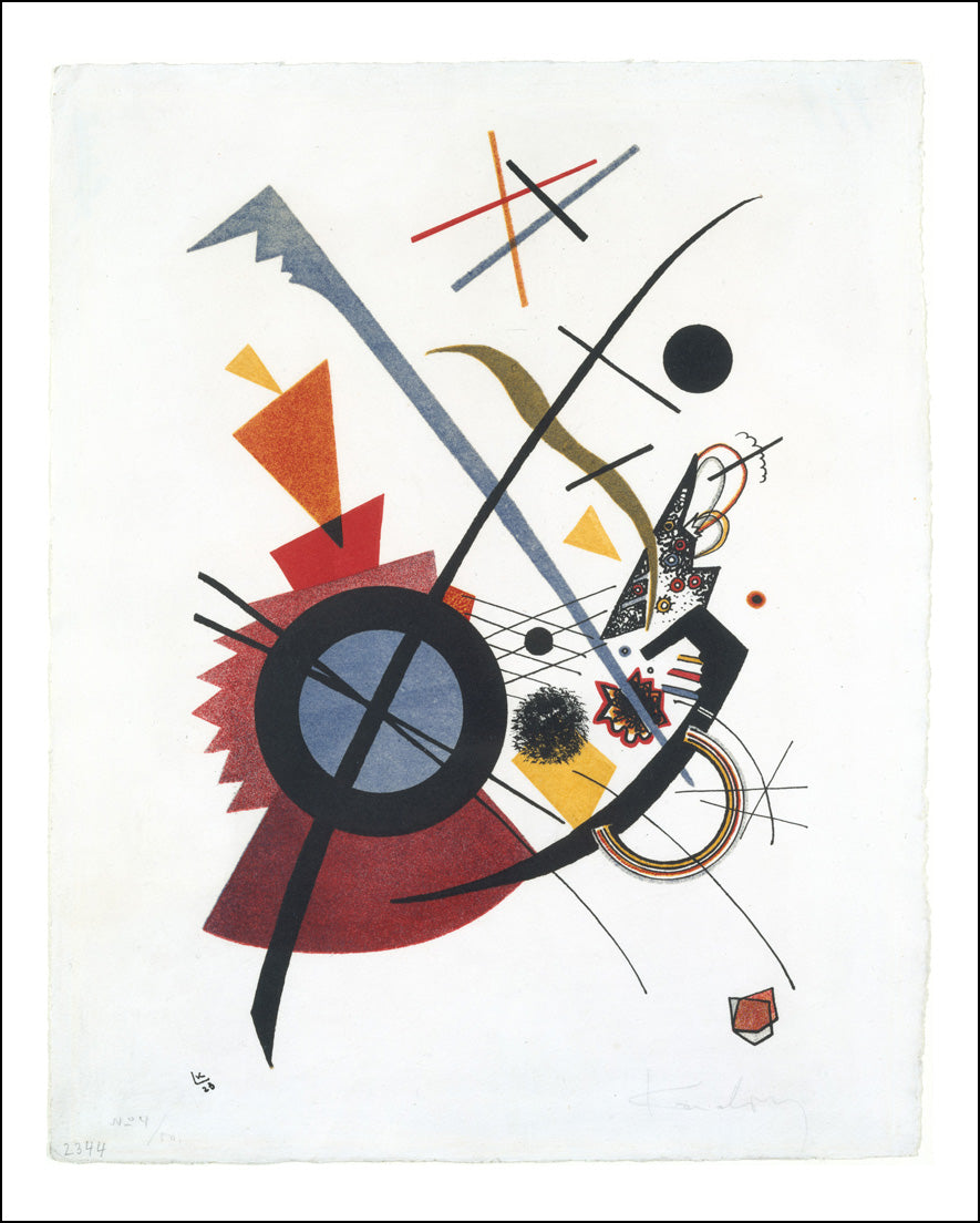 Violett Kandinsky 1923 by Wassily Kandinsky, 16x12"(A3) Poster Print