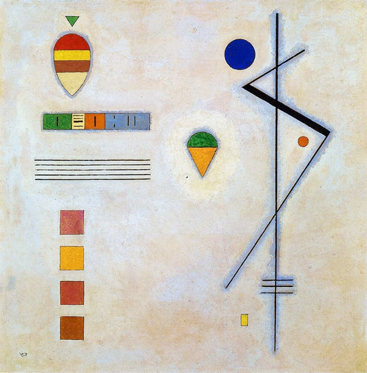 Von-Zu - Wassily Kandinsky -1930 by Wassily Kandinsky, 12x8"(A4) Poster Print