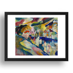  LANDSCAPE WITH RAIN by Wassily Kandinsky, 17x13" Frame