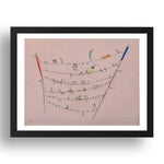  LITTLE ACCENTS by Wassily Kandinsky, 17x13" Frame