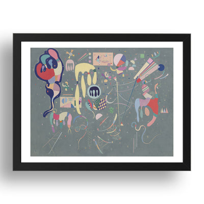  VARIOUS ACTIONS by Wassily Kandinsky, 17x13" Frame