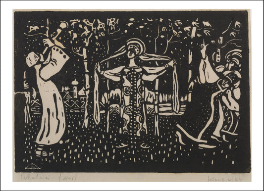 BIRCHES by Wassily Kandinsky, 16x12"(A3) Poster Print