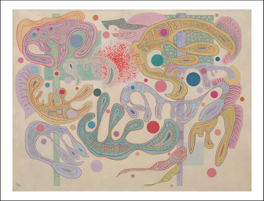 CAPRICIOUS FORMS by Wassily Kandinsky, 12x8"(A4) Poster Print