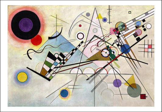COMPOSITION 8 by Wassily Kandinsky, 16x12"(A3) Poster Print