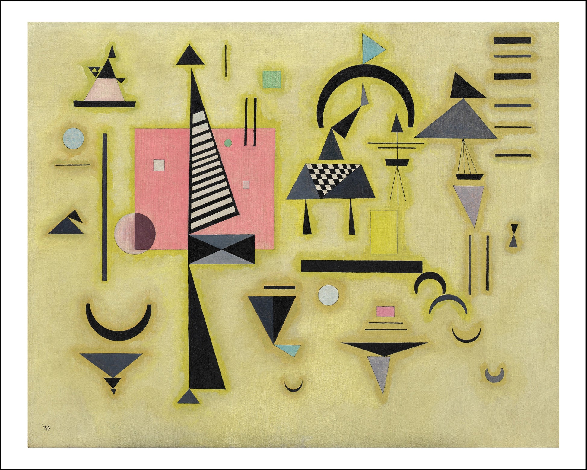 DECISIVE ROSE by Wassily Kandinsky, 16x12"(A3) Poster Print
