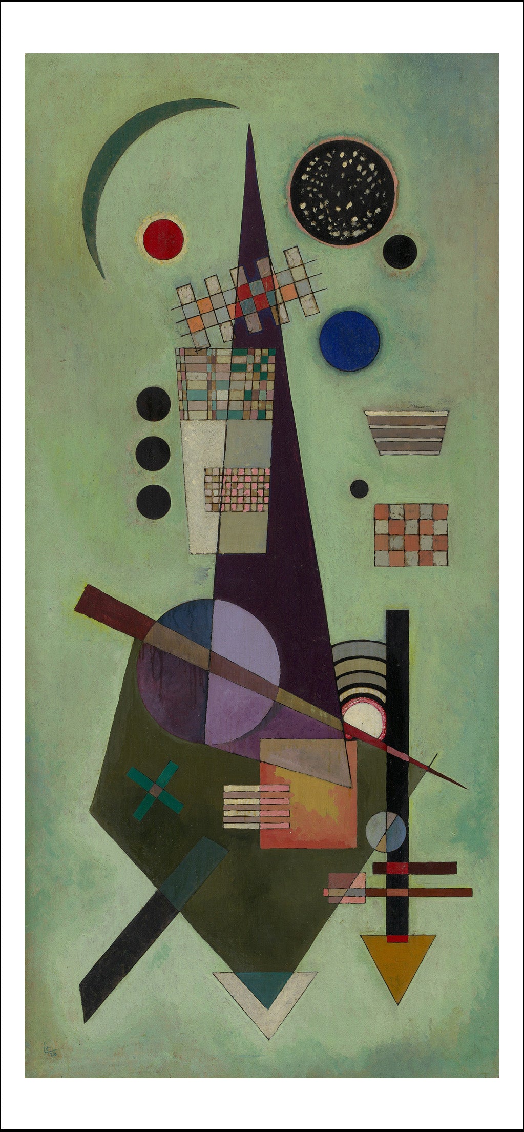 EXTENDED by Wassily Kandinsky, 16x12"(A3) Poster Print