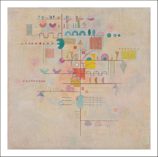 GRACEFUL ASCENT by Wassily Kandinsky, 12x8"(A4) Poster Print