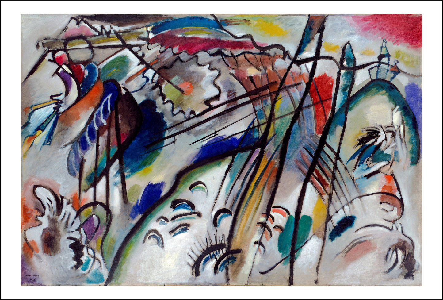 IMPROVISATION 28 by Wassily Kandinsky, 16x12"(A3) Poster Print
