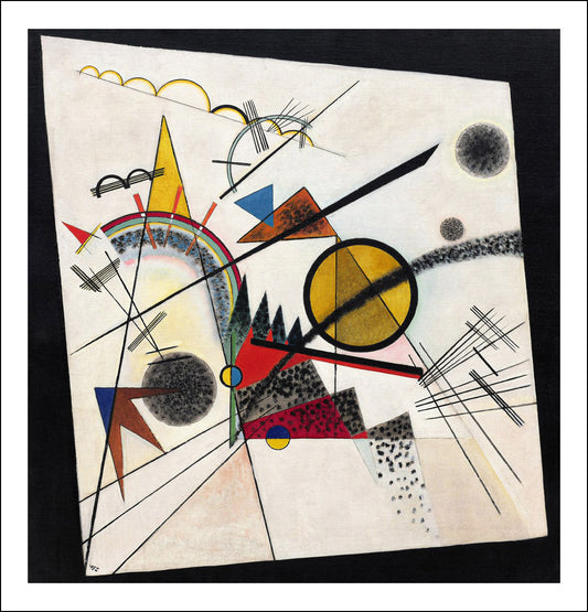 IN THE BLACK SQUARE by Wassily Kandinsky, 16x12"(A3) Poster Print