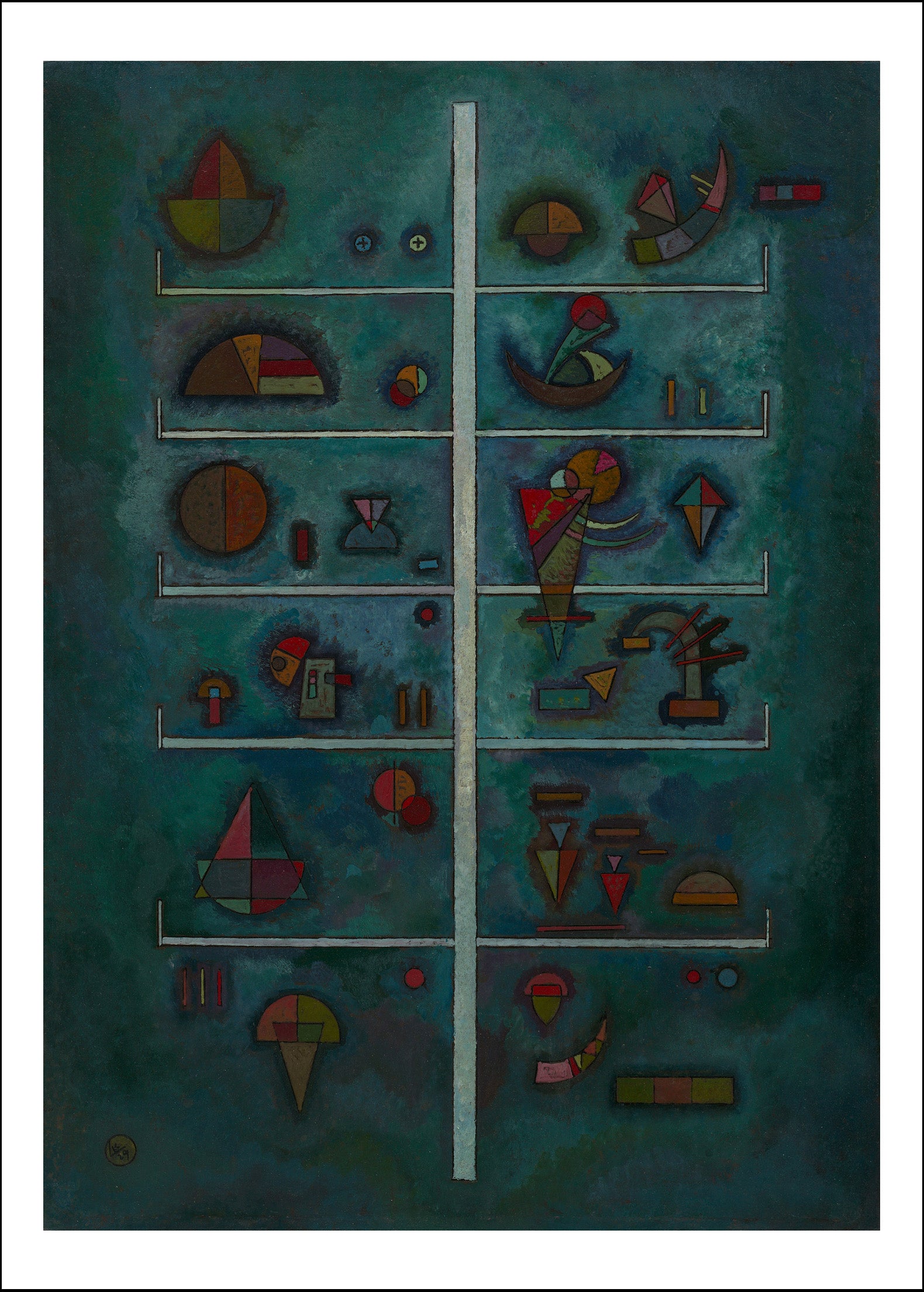 LEVELS by Wassily Kandinsky, 12x8"(A4) Poster Print