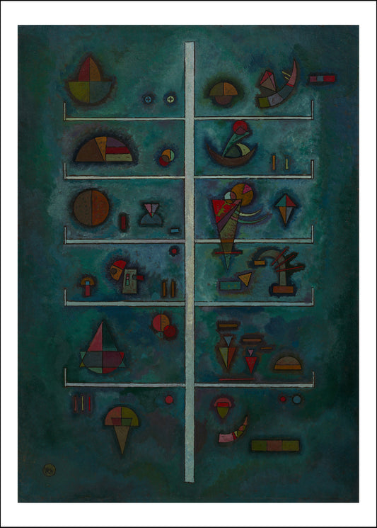 LEVELS by Wassily Kandinsky, 12x8"(A4) Poster Print