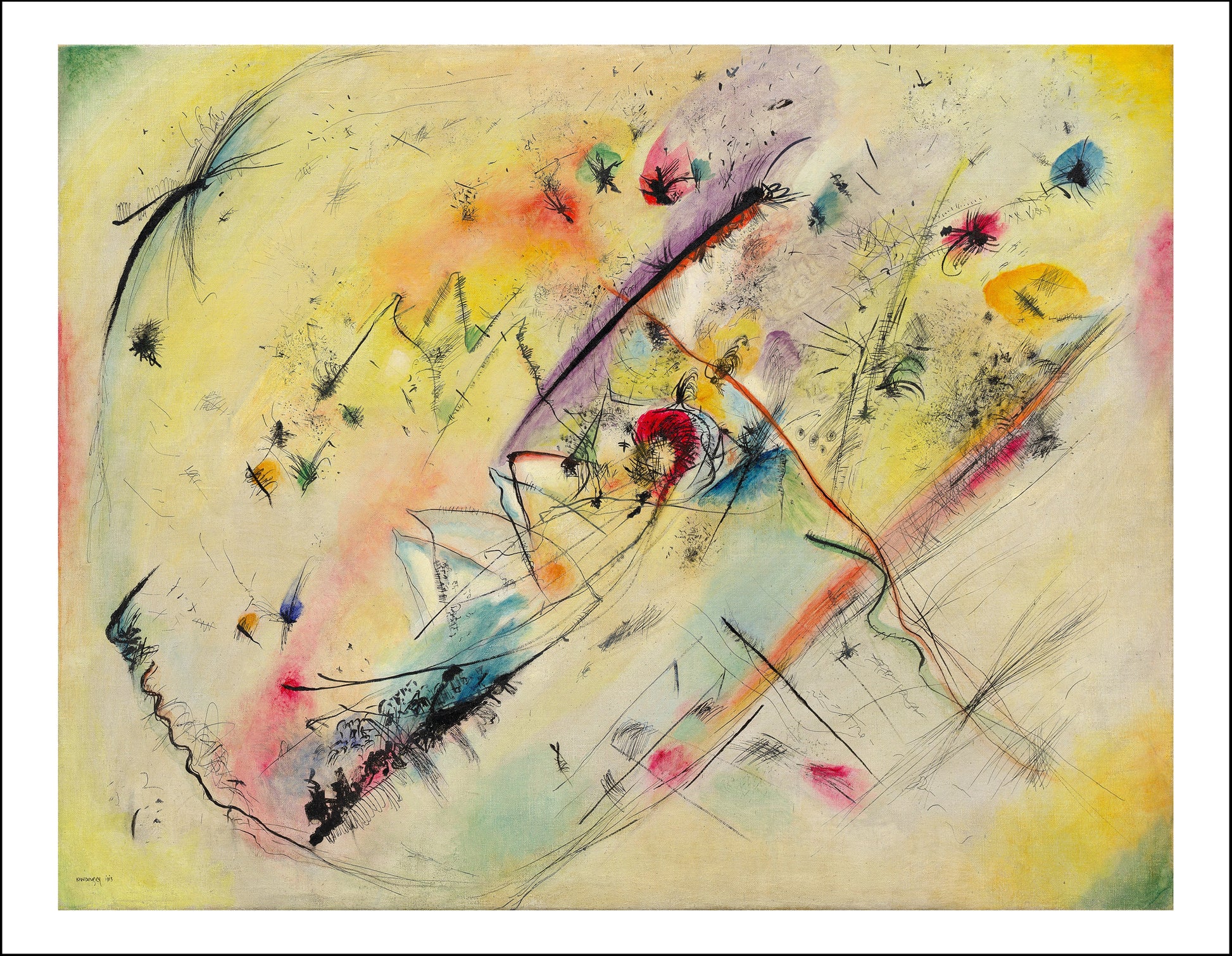 LIGHT PICTURE by Wassily Kandinsky, 16x12"(A3) Poster Print