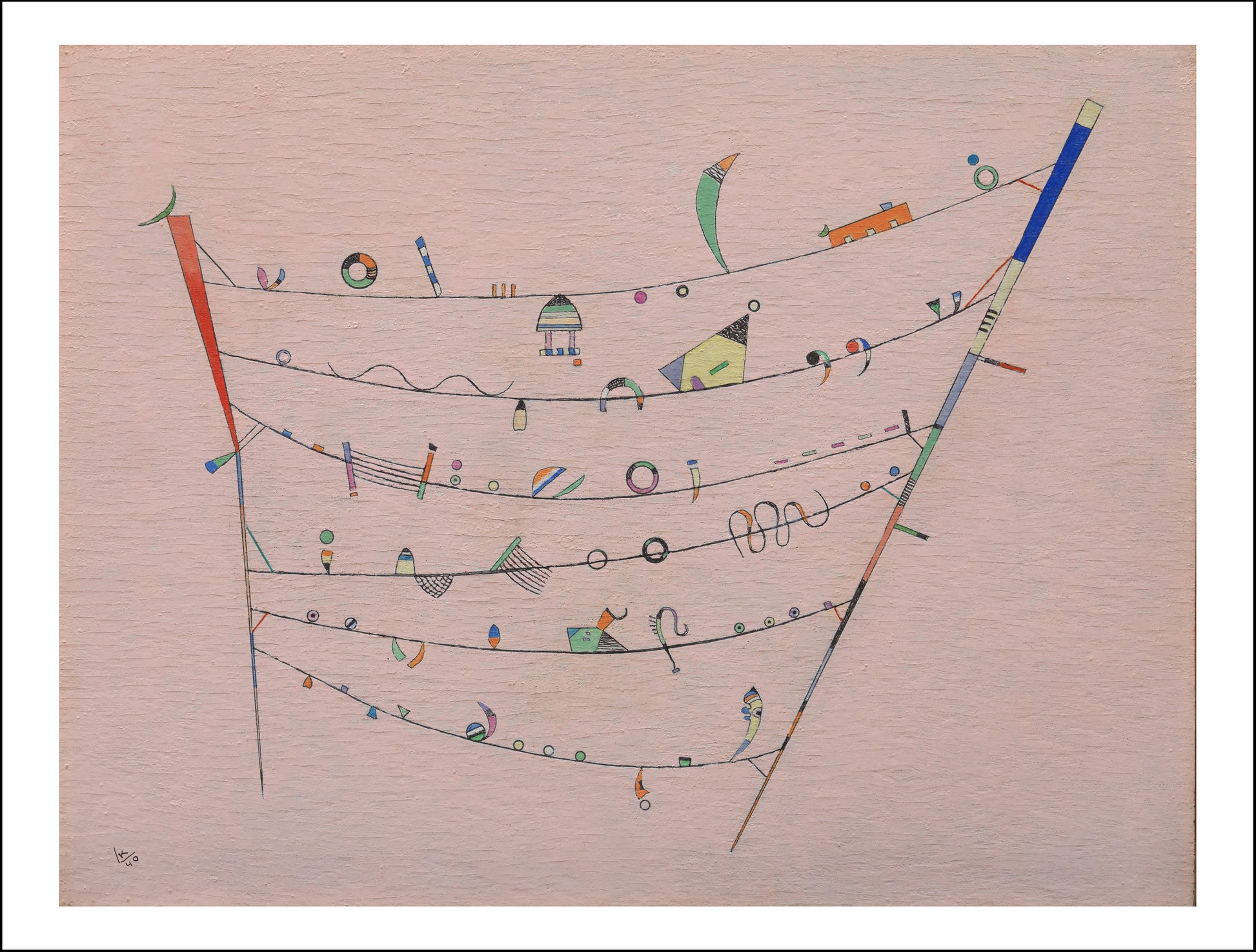 LITTLE ACCENTS by Wassily Kandinsky, 16x12"(A3) Poster Print