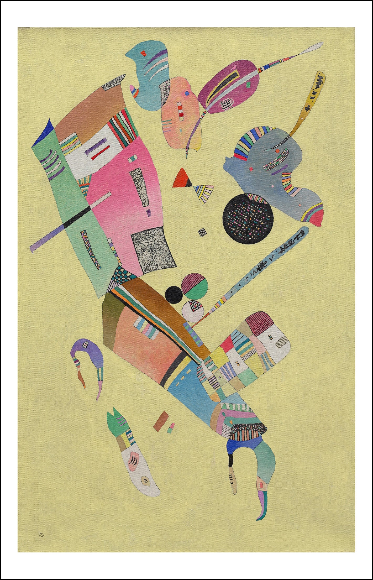 MODERATION by Wassily Kandinsky, 12x8"(A4) Poster Print