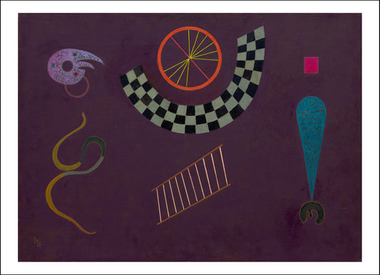 RIBBON WITH SQUARES by Wassily Kandinsky, 16x12"(A3) Poster Print