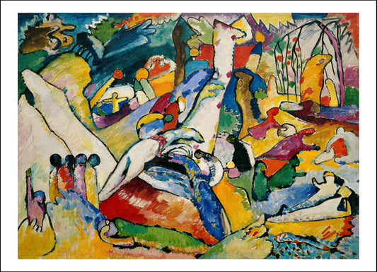 SKETCH FOR COMPOSITION 2  1910 by Wassily Kandinsky, 16x12"(A3) Poster Print