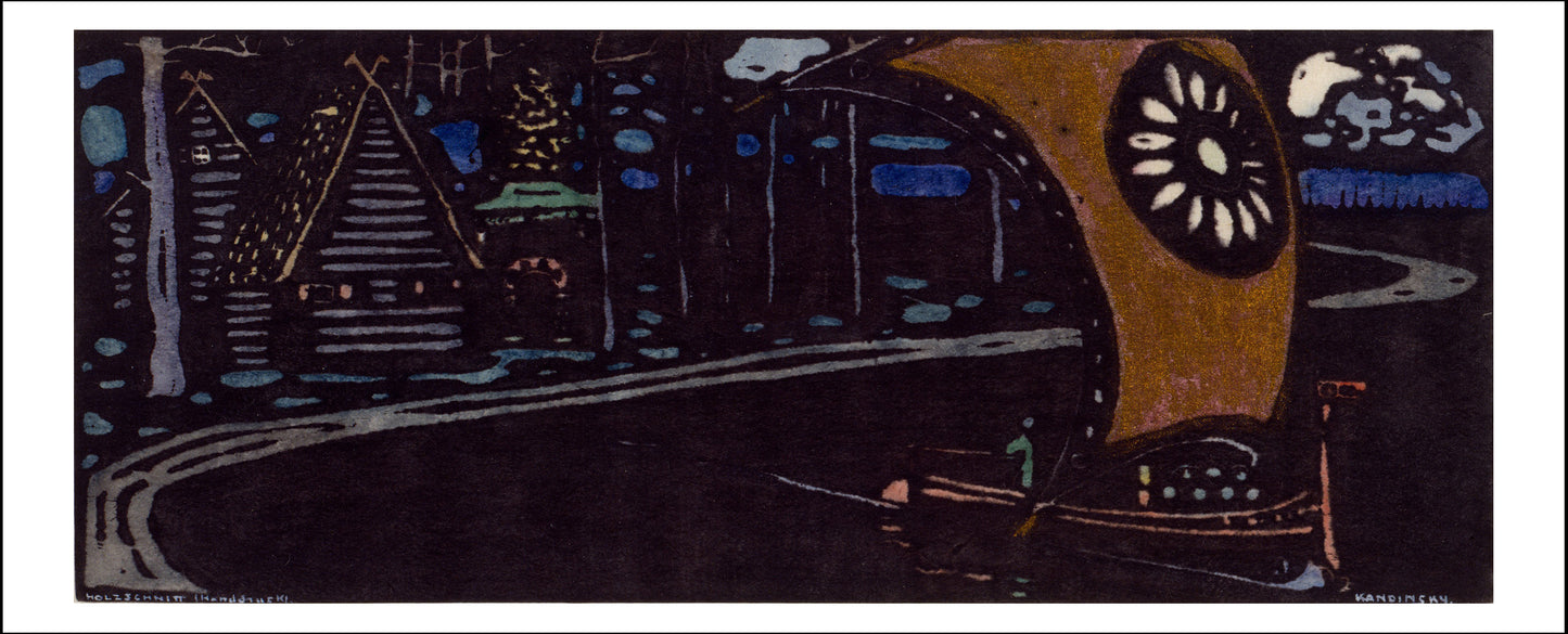 THE GOLDEN SAIL by Wassily Kandinsky, 12x8"(A4) Poster Print