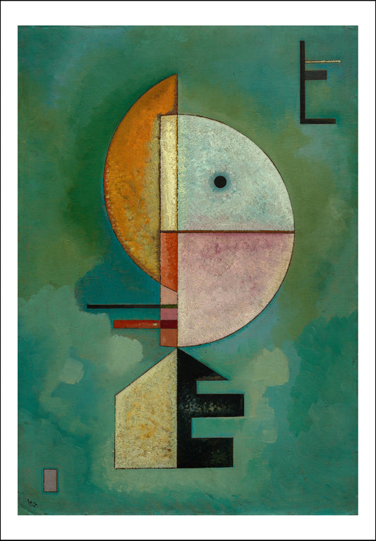 UPWARD by Wassily Kandinsky, 16x12"(A3) Poster Print