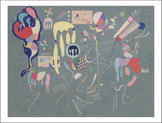 VARIOUS ACTIONS by Wassily Kandinsky, 16x12"(A3) Poster Print
